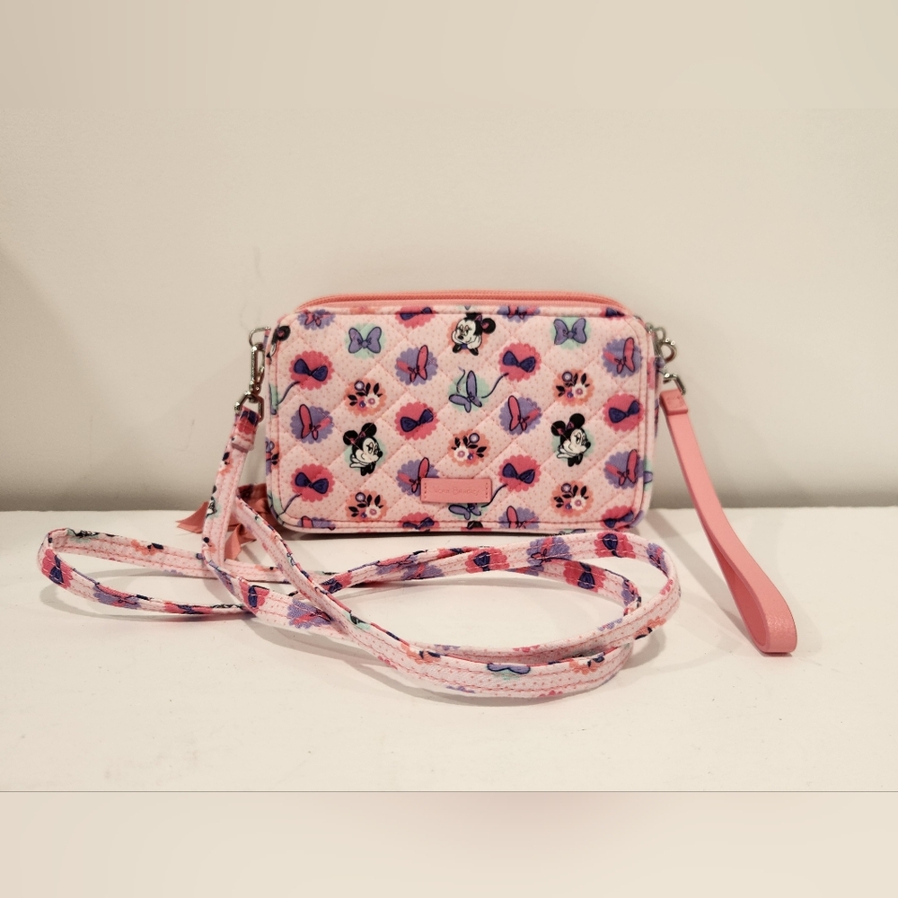 Vera Bradley Disney Minnie Mouse Garden Party All in One Crossbody Bag Purse